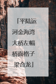 平陆运河金海湾大桥左幅桥面格子梁合龙